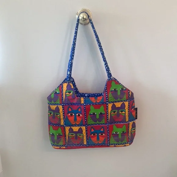 Laurel Burch Signed & Matching Handbag, Charm And Silk Scarf - Picture 4 of 16